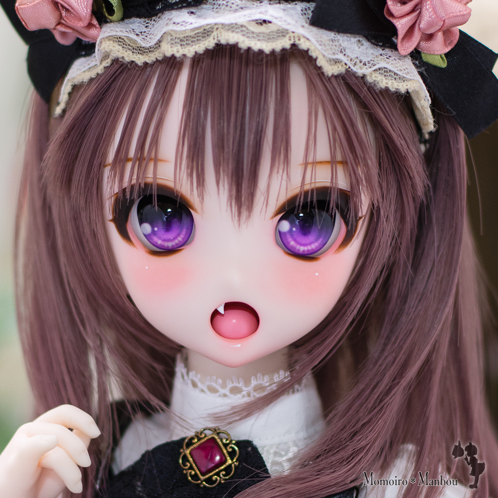 no.1924 DDH-10（セミホワイト肌）＜MDD・DDP向けカスタムヘッド＞開口カスタム: もも＊マン！